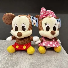 【美品】ミッキーマウス　ミニーマウス　ベビー　タグ付き　ペア　セット　ディズニー