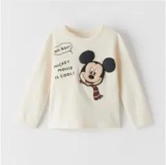 ザラ キッズ ディズニー ミッキー 長袖Tシャツ