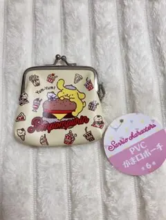 ポムポムプリン PVCがま口ポーチ