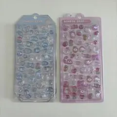 ボンボンドロップシール ももいろ みずいろ シャーベット うさぎ クーリア