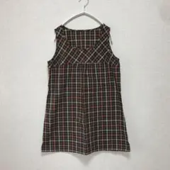 【FELISSIMO】フェリシモ　美品　チェック柄 ノースリーブ チュニック　L