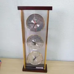 置時計 時計 湿度計 気圧計