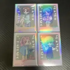 幽☆遊☆白書 コレクションカード ミニキャラ 戸愚呂チーム4枚セット