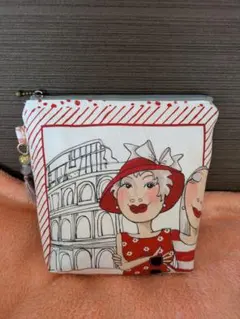 【特別価格】ふんわりレディポーチ ⓜ タッセル付き ロラライハリス