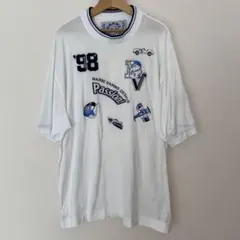 BARNI VARNO バーニヴァーノ刺繍入りホワイトTシャツ　3L