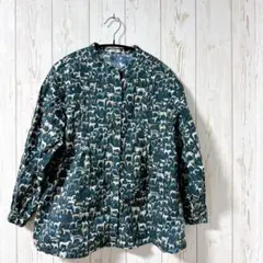 Afternoon Tea WARDROBE犬柄 ブラウス総柄 アニマルプリント