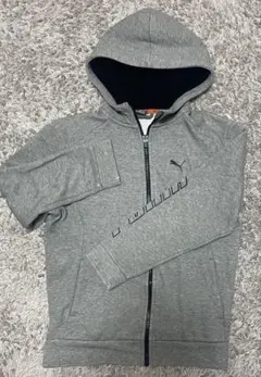 PUMA フード付きパーカー 160 グレー