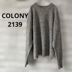 COLONY2139 グレーの長袖ニットセーター　スパンコール　ラメ　Fのサムネイル