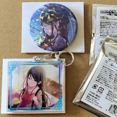 プロセカ 星乃一歌　ホログラム缶バッジ・グリッターアクリルキーホルダー