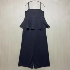 natural couture カットジョーゼットペプラムサロペットのサムネイル