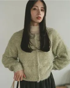 【新品未使用】VANNIEU/ラメシャギーニットカーディガン