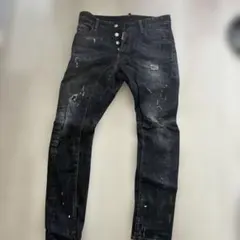 ディースクエアード♪Dsquared2♪デニム♪VIKER♪ブラック ペイント 