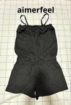 aimerfeel•ドット柄 サロペット ショートパンツのサムネイル