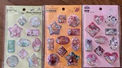 ディズニーキャラクターシールセット（3パック）