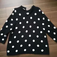 ドット柄 ニット