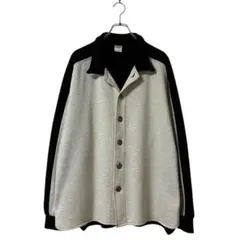 90s~00s Canada製　2トンフルボタンスウェットシャツ