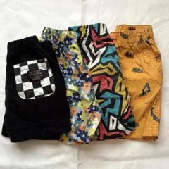 ㉕ 100cm 短パン 4枚セット まとめ売り 保育園 着替え キッズ