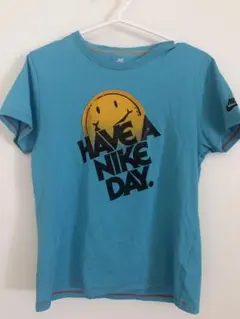 ナイキ Tシャツ HAVE A NIKE DAY スマイル ニコちゃん ブルー