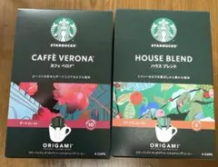 スターバックス　オリガミ　ドリップコーヒー　全8杯　カフェベロナ　ハウスブレンド