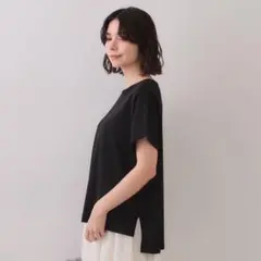 OPAQUE.CLIP UVラメリラックスドルマンニット ブラック　38/Mのサムネイル