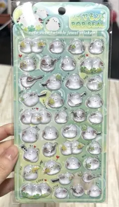 ダイヤモンドポップシール 立体シール シマエナガ