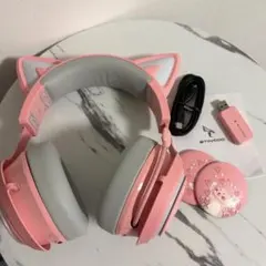 STINCOD GS510 ゲーミングヘッドセット 猫耳 ピンク