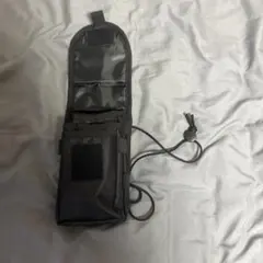 k*o様 ブラックナイロン スマホショルダーバッグ　腰掛けスマホバック