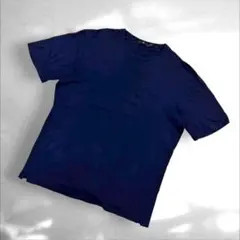ユニクロUNIQLO ＋J ネイビー半袖Tシャツ Lサイズ大きめ　（B2