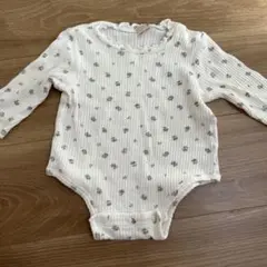 長袖 ロンパース ボディスーツ プティマイン 80