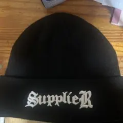 SupplieR 黒 ニット帽