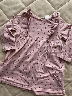 H&M ピンクハート柄 Tシャツ 9M