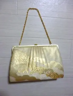 ゴールド系 和装用バッグ　クラッチバッグ　着物　パーティー　洋装