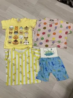 キャラクターTシャツと恐竜パンツセット 80cm