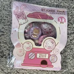 公式ライセンス品★カプセルシール立体シール ハローキティ 公式サンリオライセンス