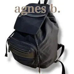 アニエスベー ボヤージュ A4収納可 多収納 リュック バックパック ブラック