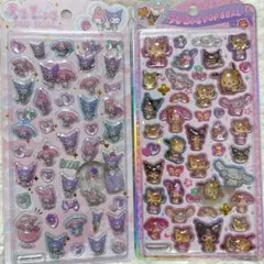 【正規品★】日焼けサンリオ マイメロクロミ うるちゅるポップシール 新品