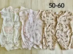 夏服 半袖ロンパース カバーオール バースデイ futafuta 50-60