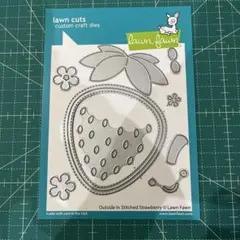 outside in stitched strawberry カッティングダイ