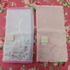 ジルスチュアート タオルハンカチ 花 桜 2枚セット 73