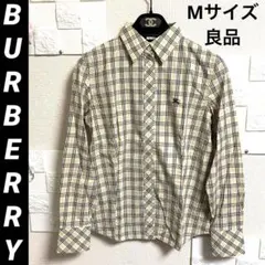 BURBERRYレディース♡シャツ♡ホース刺繍♡ノバチェック柄 長袖シャツ良品M