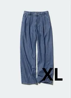 【UNIQLO】ドレープデニムタックパンツ