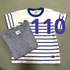 FRUIT OF THE LOOM ストライプ Tシャツ 110