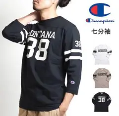 【未使用】Champion7分袖 Tシャツ カットソー 黒