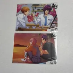 「A3!」 ビジュアルプレート 2枚 皇天馬 有栖川誉 向坂椋 兵頭十座