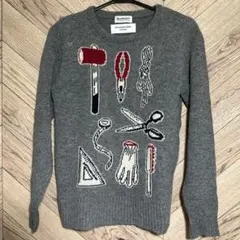BEAMS BOY 工具モチーフ長袖ニット