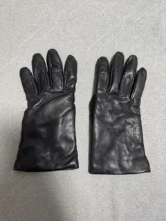 レザー製黒手袋 5本指のサムネイル