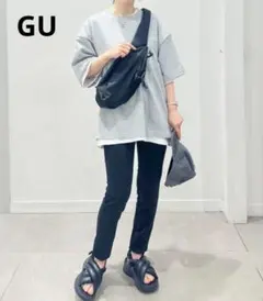 ジーユー　GU　レギンスパンツ　M　ブラック