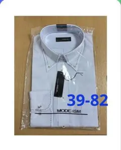 新品 MOOD ISM Ｍサイズ　39-82 ボタンダウン　長袖ライトブルー