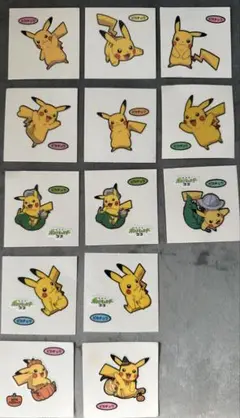 ポケモンパンシール ピカチュウ 13枚セット
