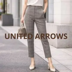 UNITED ARROWS UBBT リネングレンチェックパンツのサムネイル